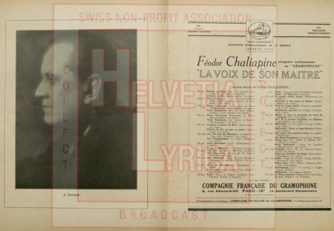 Dargormyjsky, Roussalka, Chaliapine, Smirnoff, Programme, Paris, 1930, 14 (coll.PM)