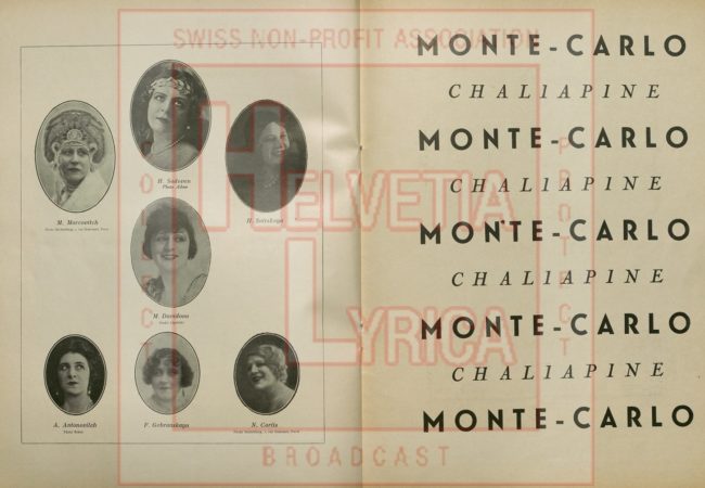 Dargormyjsky, Roussalka, Chaliapine, Smirnoff, Programme, Paris, 1930, 17 (coll.PM)