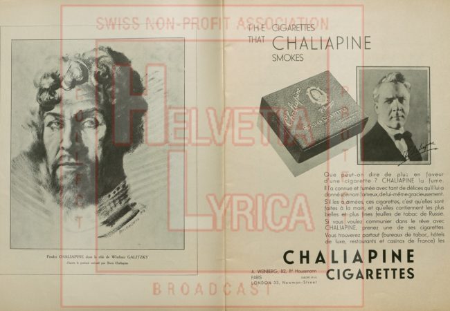 Dargormyjsky, Roussalka, Chaliapine, Smirnoff, Programme, Paris, 1930, 8 (coll.PM)